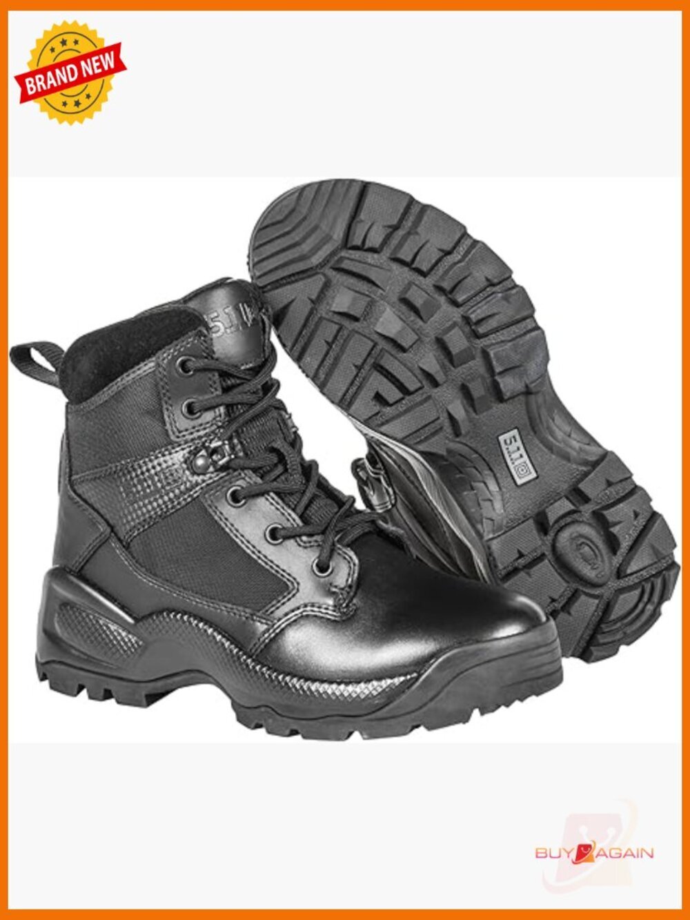 Side Zip Tactical Boots with Slip Resistant Outsole